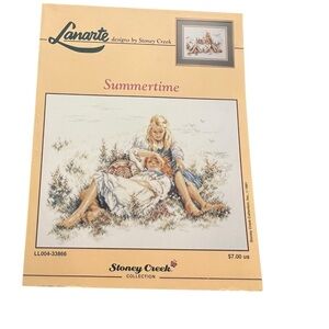 LANARTE CROSS STITCH "SUMMERTIME" DESIGNS BY‎ STONEY CREEK 1991 Vintage Friends
